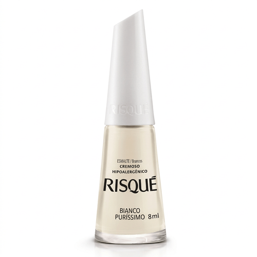 Esmalte Risqué Cremoso Cor Bianco Puríssimo 8ml