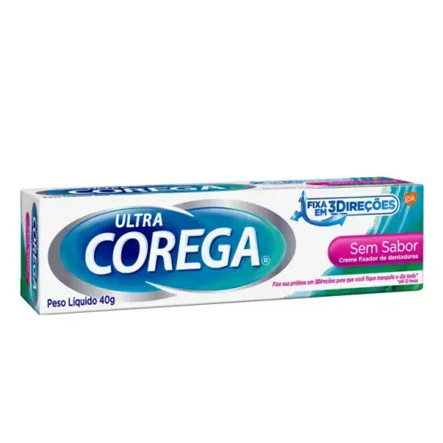 Creme Fixador de Dentadura Corega Ultra Sem Sabor 40g