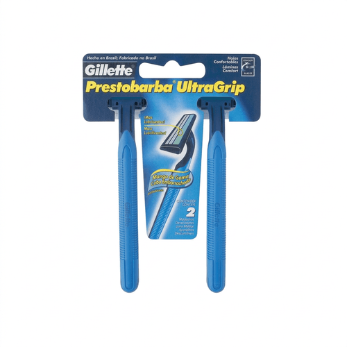 Aparelho de Barbear Masculino Gillette Prestobarba Ultragrip 2 Unidades