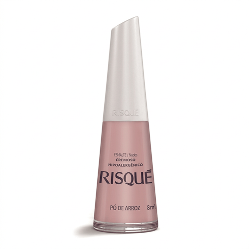 Esmalte Risqué Cremoso Cor Pó de Arroz 8ml