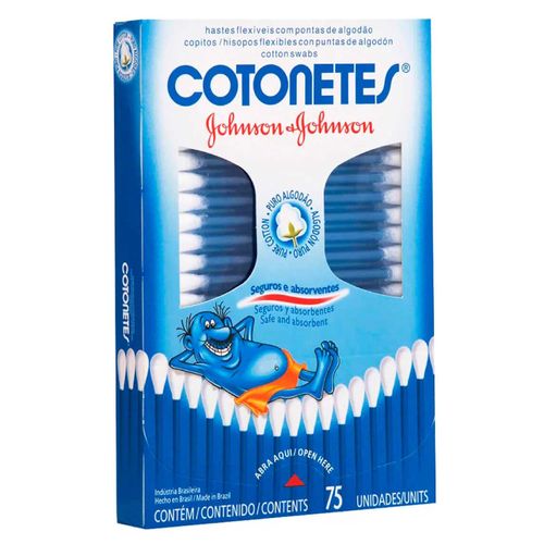 Hastes Flexíveis Cotonetes Johnson's 75 Unidades
