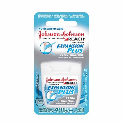 Fio Dental Johnson's Reach Expansion Plus Extra Fino 50m