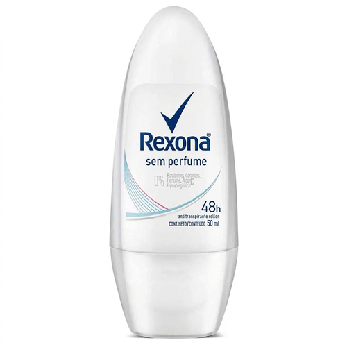 Desodorante Roll-On Rexona Sem Perfume 50ml
