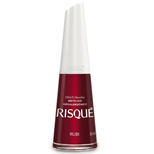 Esmalte Risqué Metálico Cor Rubi 8ml