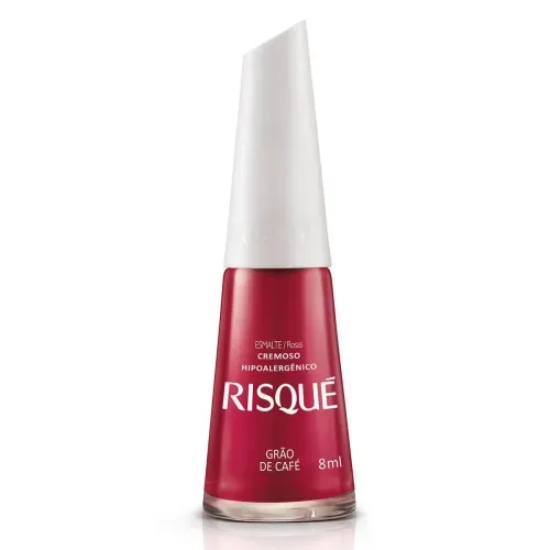 Esmalte Risqué Cremoso Cor Grão de Café 8ml