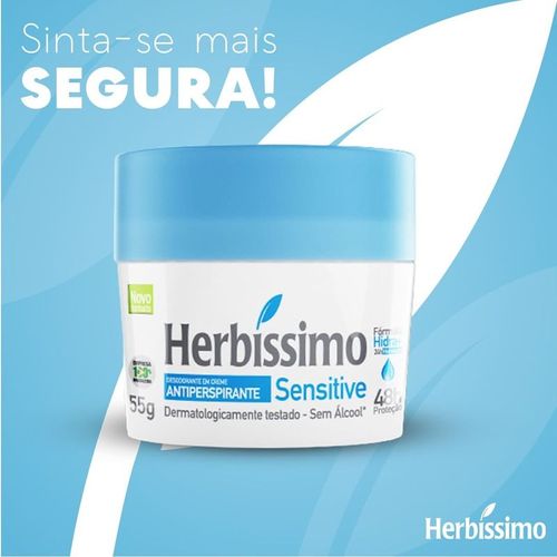 Desodorante em Creme Herbíssimo Sensitive 55g