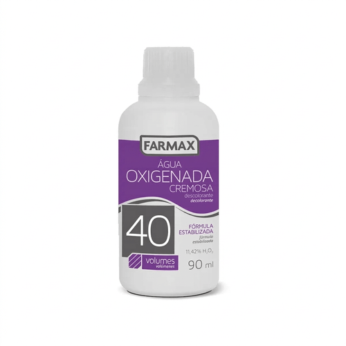 Água Oxigenada Cremosa Farmax Cor 40 Volumes 90ml