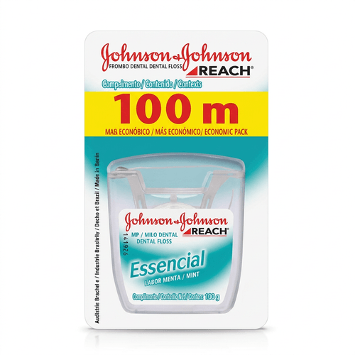 Fio Dental Johnson's Reach Essencial Menta 100m