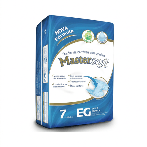 Fralda Geriátrica Mastersoft Tamanho EG - 7 Uni