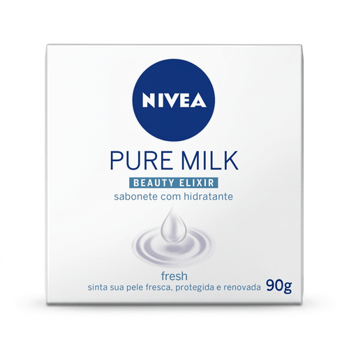 Sabonete em Barra Nivea Pure Milk Beauty Elixir Fresh 90g