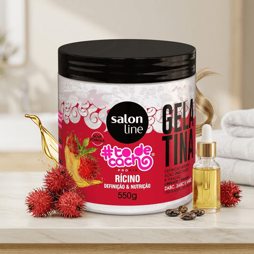 Gelatina Capilar Salon Line #todecacho Óleo de Rícino Definição e Nutrição 550g