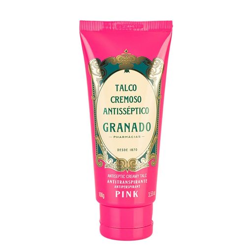 Talco Cremoso Feminino Antisséptico Granado Pink 100g