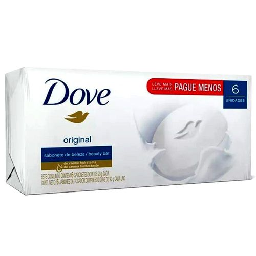 Sabonete em Barra Dove Original 6 Unidades 90g