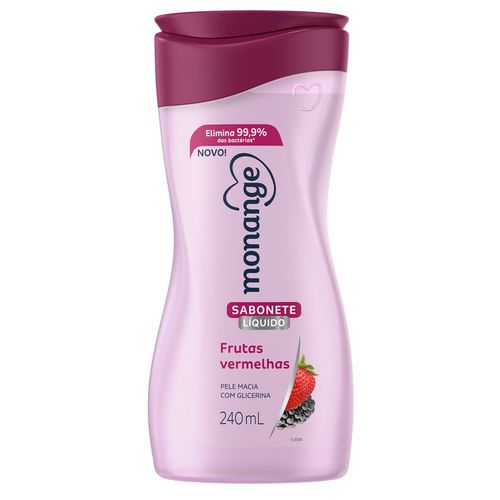 Sabonete Líquido Monange Frutas Vermelhas 240ml