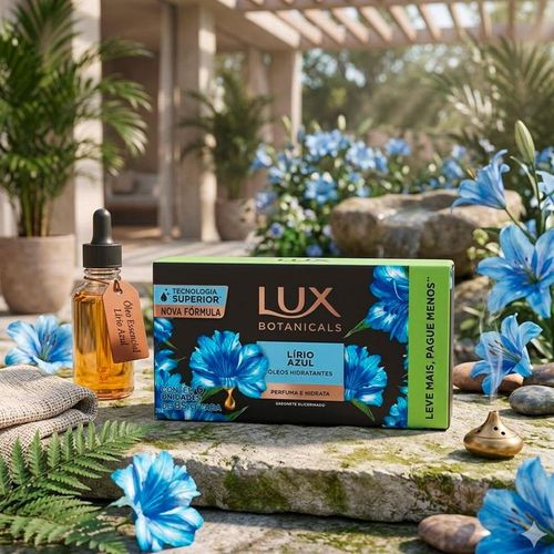 Sabonete em Barra Lux Botanicals Lírio Azul 6 Unidades