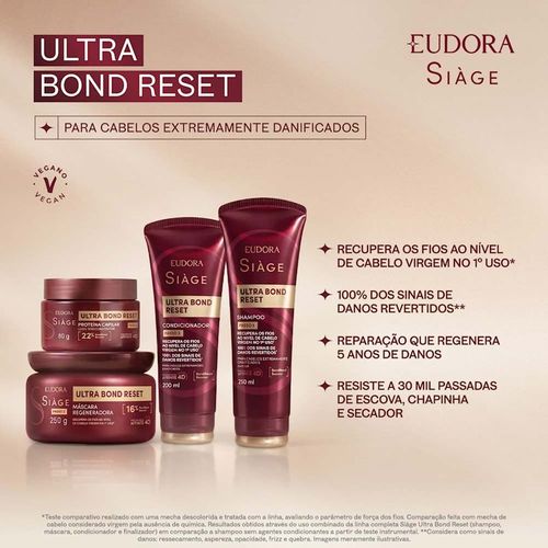 Condicionador Eudora Siàge Ultra Bond Reset 200ml