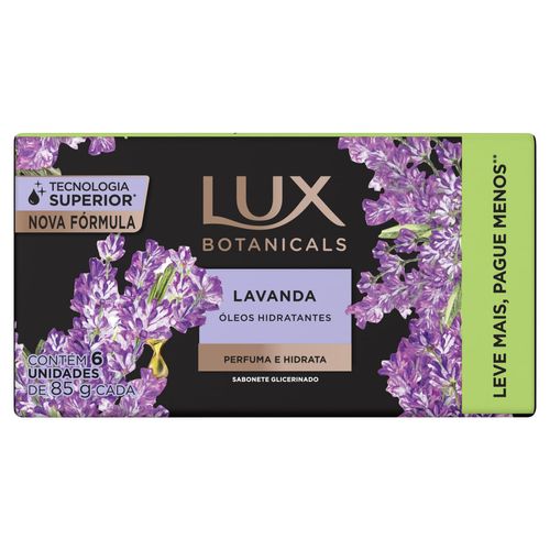 Sabonete em Barra Lux Botanicals Lavanda 6 Unidades 85g