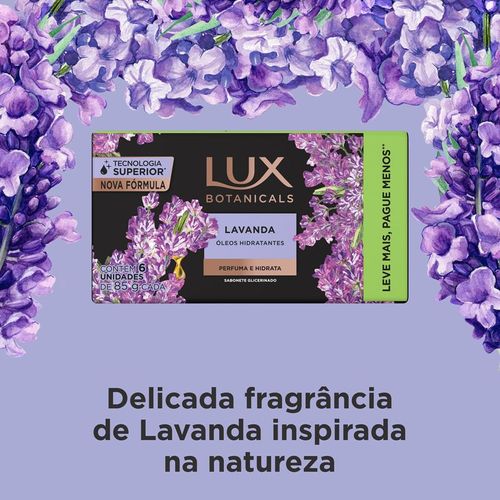Sabonete em Barra Lux Botanicals Lavanda 6 Unidades 85g