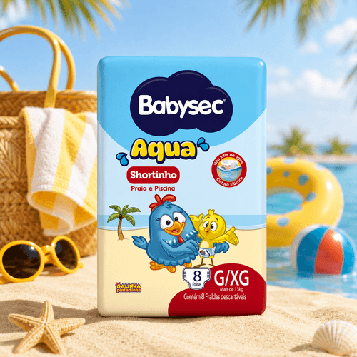 Fralda Babysec Aqua G/XG - 8 Unidades