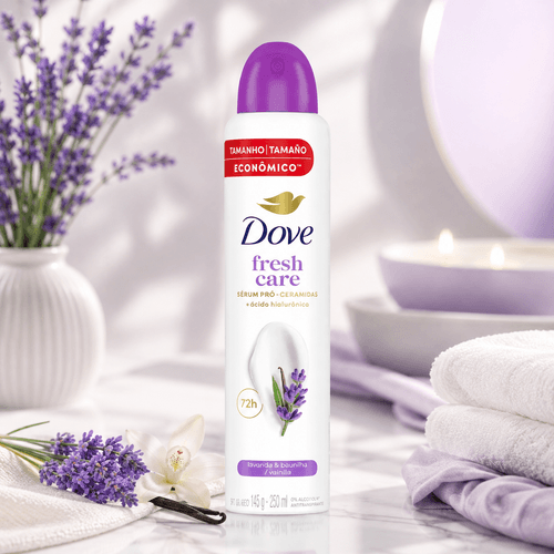 Desodorante Aerosol Feminino Rexona Fresh Care Lavanda e Baunilha 250ml