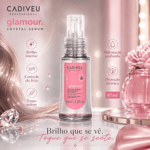 Óleo Capilar Cadiveu Essentials Glamour Sérum de Cristais 65ml