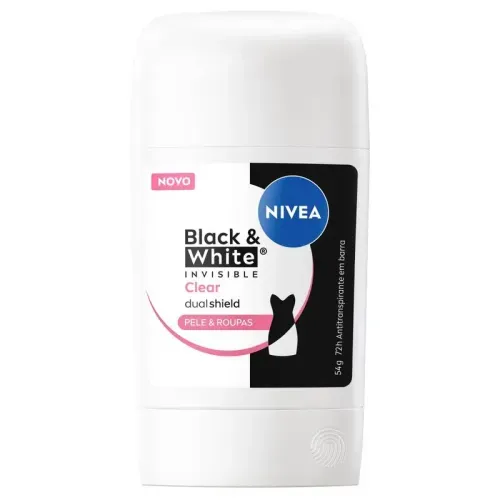 Desodorante Sick Feminino Nivea Black & White Invisible Clear 54g