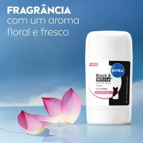 Desodorante Sick Feminino Nivea Black & White Invisible Clear 54g