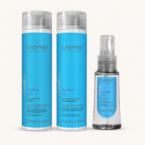 Kit Cadiveu Essentials Hydra Up Home Care Shampoo 250ml + Condicionador 250ml + Sérum 65ml