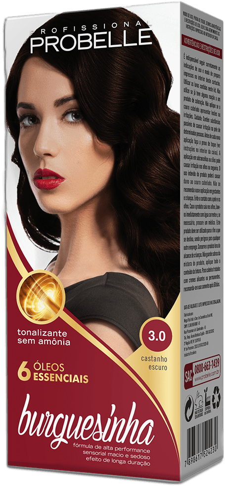 Tonalizante Probelle Burguesinha Cor 3.0 50ml