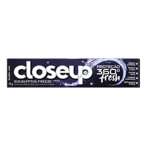 Creme Dental Closeup Proteção 360º Eucalyptus Freeze 90g