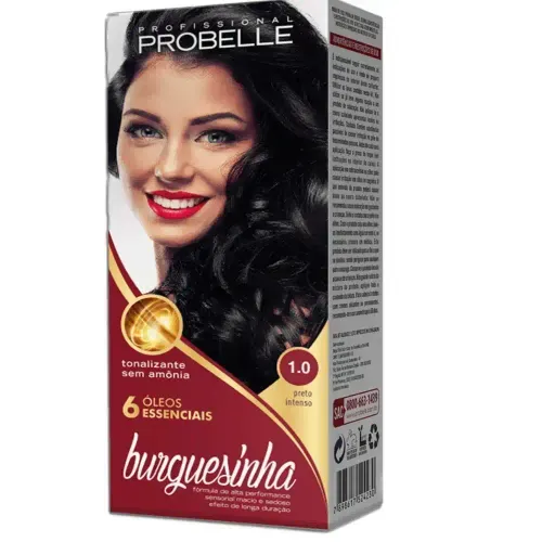 Tonalizante Probelle Burguesinha Cor 1.0 Preto 50ml