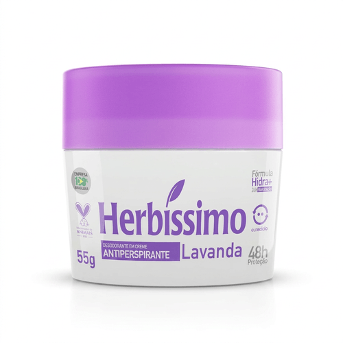 Desodorante em Creme Herbíssimo Lavanda 55g