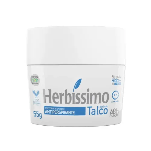 Desodorante em Creme Herbíssimo Talco 55g