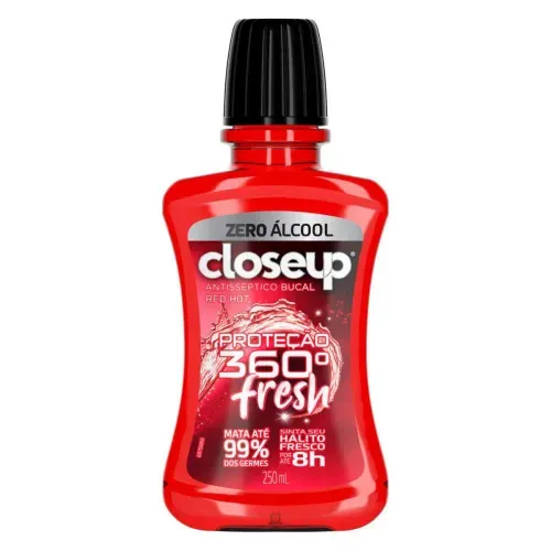 Enxaguante Bucal Closeup Red Hot Sem Álcool 250ml