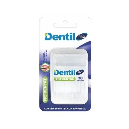 Fio Dental Dentil Pro com Haste 30 Unidades