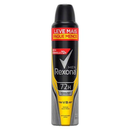 Desodorante Aerosol Masculino Rexona V8 250ml