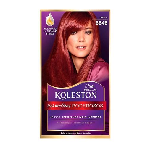 Tintura de Cabelo Wella Koleston Cor 6646 Cereja 1 Unidade