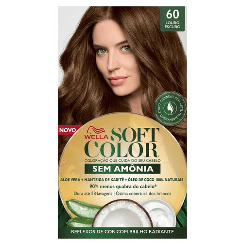 Tintura de Cabelo Wella Soft Color Cor 60 Louro Escuro 1 Unidade