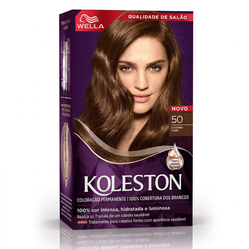 Tintura de Cabelo Wella Koleston Cor 50 Castanho Claro 1 Unidade