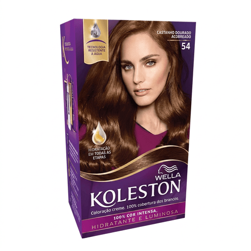Tintura de Cabelo Wella Koleston Cor 54 Castanho Dourado 1 Unidade