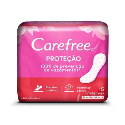 Protetor Diário Carefree Original com Perfume 15 Unidades