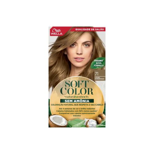 Tintura de Cabelo Wella Soft Color Cor 71 Louro Acinzentado 1 Unidade
