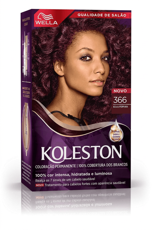 Tintura de Cabelo Wella Koleston Cor 366 Acaju Púrpura 1 Unidade