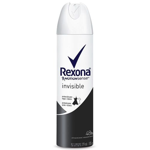 Desodorante Aerosol Feminino Rexona Invisible 90g