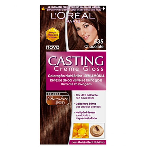Tintura de Cabelo Casting Creme Gloss Cor 535 Chocolate 1 Unidade