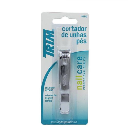 Cortador de Unha Pé Trim Cor Prateado 46g