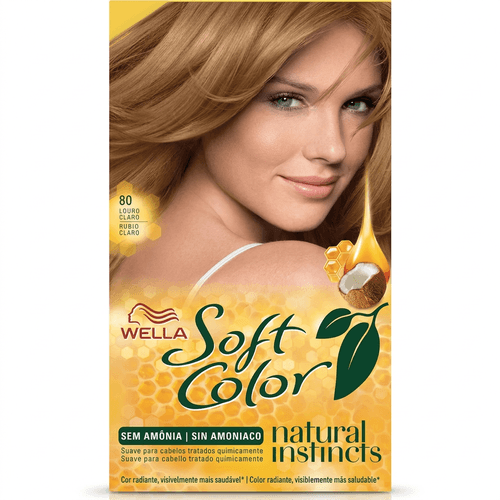 Tintura de Cabelo Wella Soft Color Cor 80 Louro Claro 1 Unidade