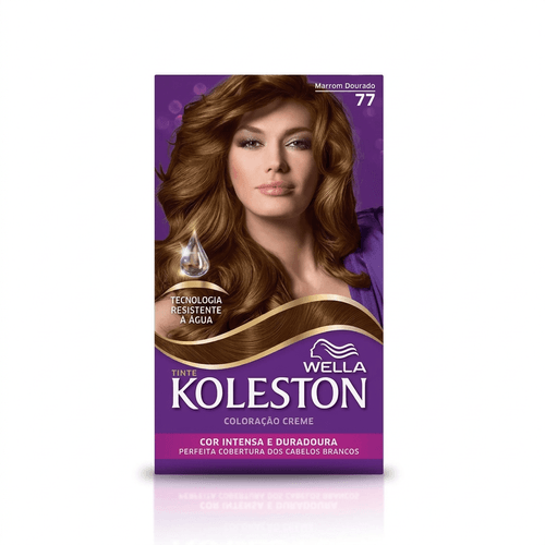 Tintura de Cabelo Wella Koleston Cor 77 Marrom Dourado 1 Unidade