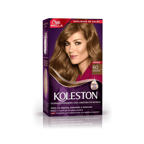 Tintura de Cabelo Wella Koleston Cor 6.0 Louro Escuro 1 Unidade