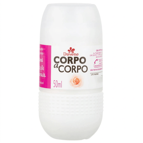 Desodorante Roll-On Feminino Davene Corpo a Corpo Natural 50ml